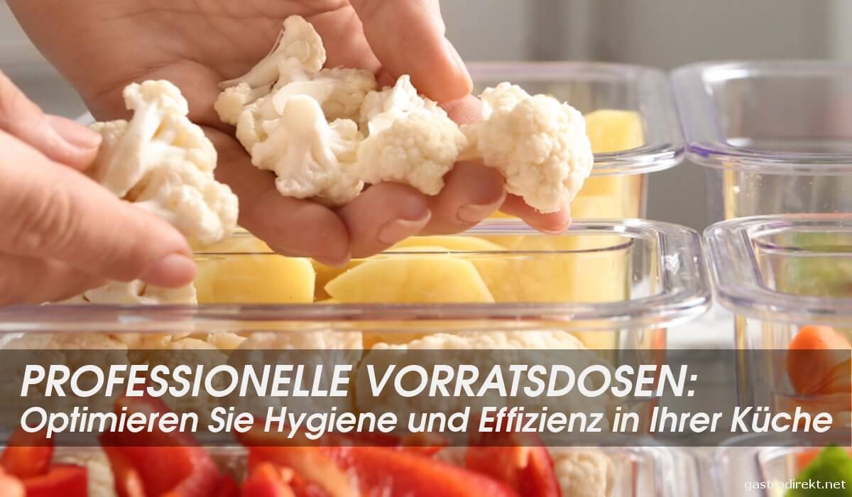 Vorratsdosen in der Gastronomie: So optimieren Sie Hygiene und Effizienz in Ihrer Küche